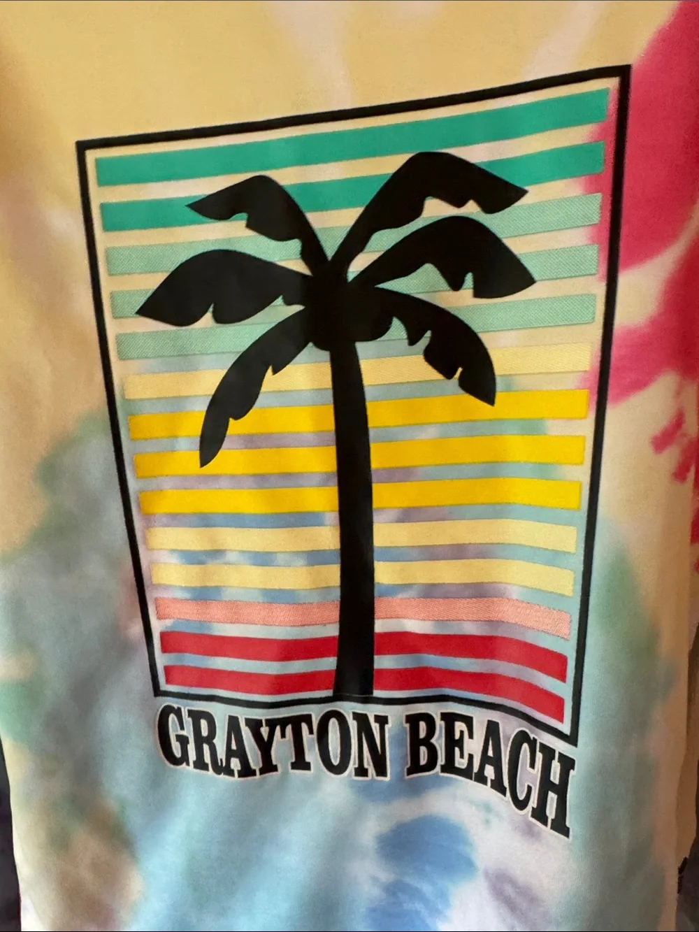 Banana Boat Kids' Long Sleeve Tie-Dye Rashguard - Pastel Multi